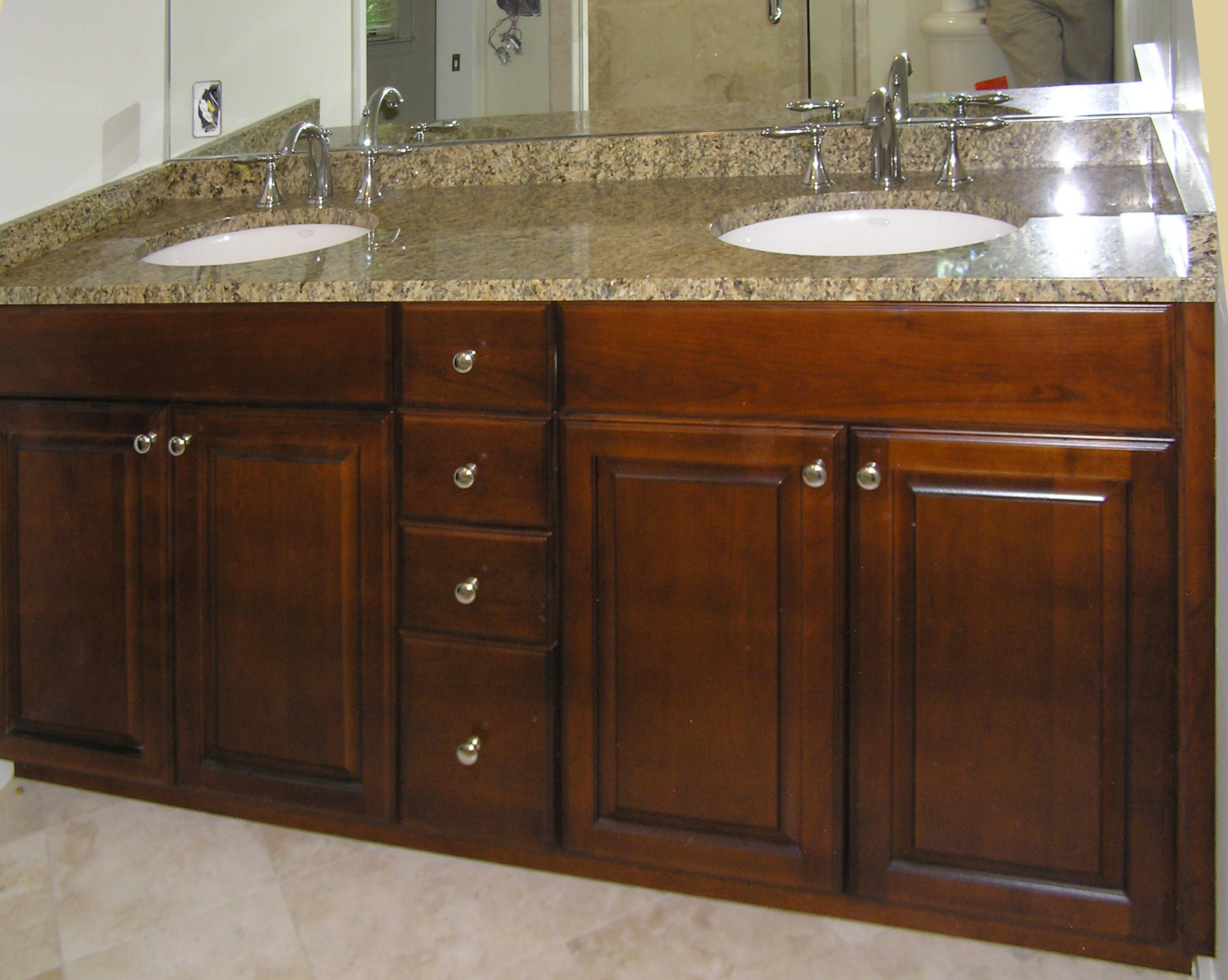 Bathroom master vanity traditional simple small space – Creative ...